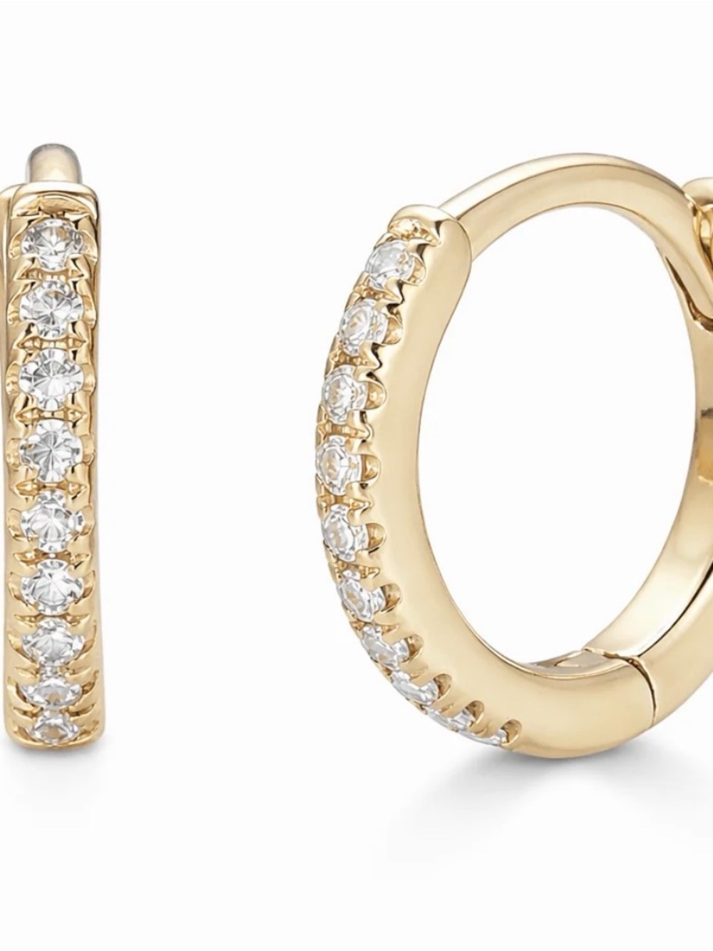 Nolita 14K Diamond Single Huggie Hoop Earrings